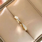 Wedding Band Eternity Ring Women Round Zirconia Engagement Jewelry