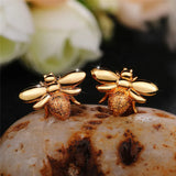 Pearl Bee Stud Earrings Cute Animal Earrings Daily Wear Women Jewelry