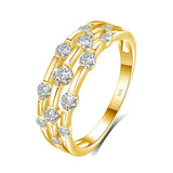 Eternity Band Moissanite Ring For Women Wedding Jewelry