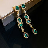 Classic Drill Zircon Hoop Earrings For Women Anniverssary Jewelry