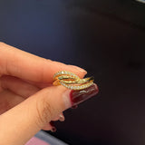 Statement Women's Rings for Wedding Accessories Zircon Jewelry