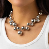 Vintage Hyperbole Pearls Necklace Collarbone Women  Jewelry