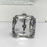Charm White Crystal Necklace Fine Jewelry Set Ring Earring for Women Anniversary