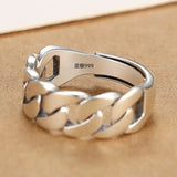 Handmade Silver Ring for Women 925 Sterling Simple Party Jewelry Gift