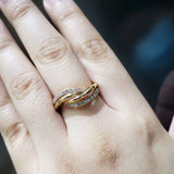 Statement Women's Rings for Wedding Accessories Zircon Jewelry