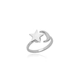 Four Leaf Clover Spinner Ring For Women Wedding Jewelry Gift