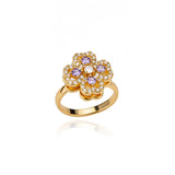 Four Leaf Clover Spinner Ring For Women Wedding Jewelry Gift