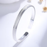 Silver Engagement Bracelet Bangle For Women Wedding Party Jewelry