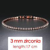 Rose Gold Wedding Bracelet For Women Party Friends Gift Jewelry - Genuine - Gemstone