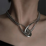 Punk Rock Necklace For Women Clavicle Chain Party Jewelry