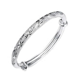 Silver Engagement Bracelet Bangle For Women Wedding Party Jewelry