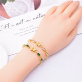 Welding Sanding Butterfly Square Bracelet Zircon Fine Jewelry Chain For Women