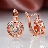 Short Zircon Hoop Earrings for Engagement Women Wedding