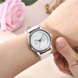 Luxury Ladies Quartz Wristwatch Leather Strap Watch Women Jewelry