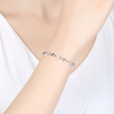 Zircon Heart Bracelet For Women Wedding Party Jewelry