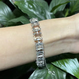 Charm White Crystal Necklace Fine Jewelry Set Ring Earring for Women Anniversary