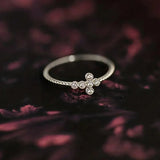 Bright Cross Zircon Ring for Women Jewelry Gold Accessories for Female