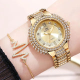 Diamond Starry Sky Roman Watch Bracelet Women Jewelry