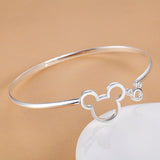 Silver Engagement Bracelet Bangle For Women Wedding Party Jewelry