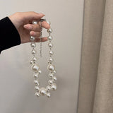 Vintage Hyperbole Pearls Necklace Collarbone Women  Jewelry