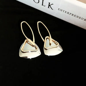 Hollow Triangle Drop Earrings For Women Punk Jewelry Gifts