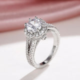 White Zircon Wedding Ring for Women Engagement Jewelry