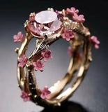 Flower inlaid zircon women ring fashionable Women Wedding Jewelry