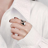 Handmade Silver Ring for Women 925 Sterling Simple Party Jewelry Gift