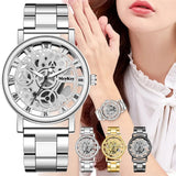 Women Skeleton Mechanical Watch Quartz WristWatche For Women