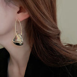 Hollow Triangle Drop Earrings For Women Punk Jewelry Gifts