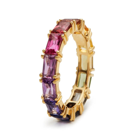 Amethyst Women Gold Ring Weedding Anniversary Girl Gift Jewelry - Gemstone Gold