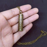 Antique Gold Pendant Necklace For Women Memorial Jewelry - Genuine - Gemstone