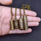 Antique Gold Pendant Necklace For Women Memorial Jewelry - Genuine - Gemstone