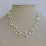 Baroque Freshwater Pearl Necklace Wedding Women Jewelry - Genuine - Gemstone