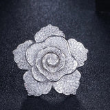Big Statement Leaf Cluster Ring for Women Wedding Yellow Gold Jewelry - Gemstone Gold