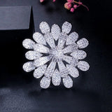 Big Statement Leaf Cluster Ring for Women Wedding Yellow Gold Jewelry - Gemstone Gold