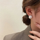 Brushed Frosted Ball Earrings Jewelry for Women Jewelry Accessories - Gemstone Gold