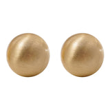 Brushed Frosted Ball Earrings Jewelry for Women Jewelry Accessories - Gemstone Gold