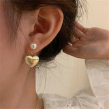 Brushed Frosted Ball Earrings Jewelry for Women Jewelry Accessories - Gemstone Gold