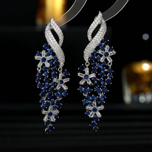 bunch of grapes Earrings Women Wedding Jewelry Dangle Earrings - Gemstone Gold