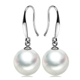Charm 10mm Pearl Drop Earrings Jewelry for Woman Wedding Party Jewelry - Gemstone Gold