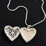 Charm Heart Pendant Necklace Silver For Woman Anniverssary Jewelry - Genuine - Gemstone