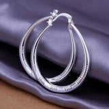Classic Charm Earring 925 Sterling silver for women Jewelry wedding party - Gemstone Gold