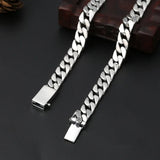 Classical LOCK Chain Necklace Bracelet Punk S925 Jewelry Women Jewelry Gifts - Gemstone Gold