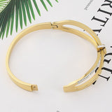 Cross Roman Numerals Bracelets Bangle For Women Jewelry - Genuine - Gemstone