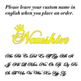 Custom Name Pendant Necklace for Women Personalised Cursive Letter Jewelry - Gemstone Gold