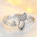 Cute Cat Ring Ring For Women Jewelry Party Jewelry - Genuine - Gemstone