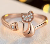 Cute Cat Ring Ring For Women Jewelry Party Jewelry - Genuine - Gemstone