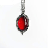 Dark Red Ruby Pendant Necklace for Women Wedding Jewelry - Genuine - Gemstone