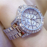 Diamond Wristwatch Gemstone 14k Yellow Gold Women Anniverssary Jewelry - Genuine - Gemstone